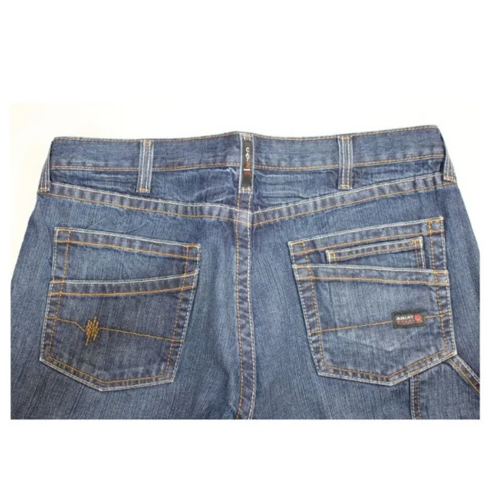 Ariat M4 Fire Resistant Workhorse Relaxed Boot Cut Denim Jeans Size 38